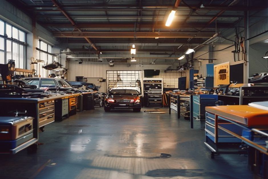 The JR Panel and Paint workshop environment in St Johns Auckland