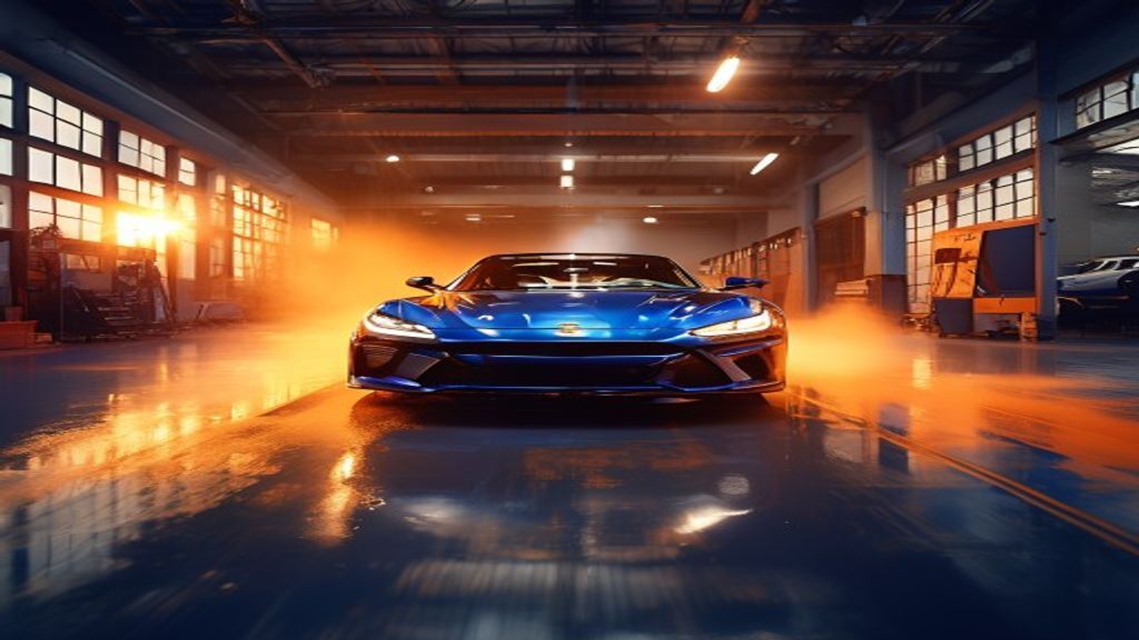 Freshly painted car panel with a flawless metallic finish in JR Panel and Paint's Auckland spray booth